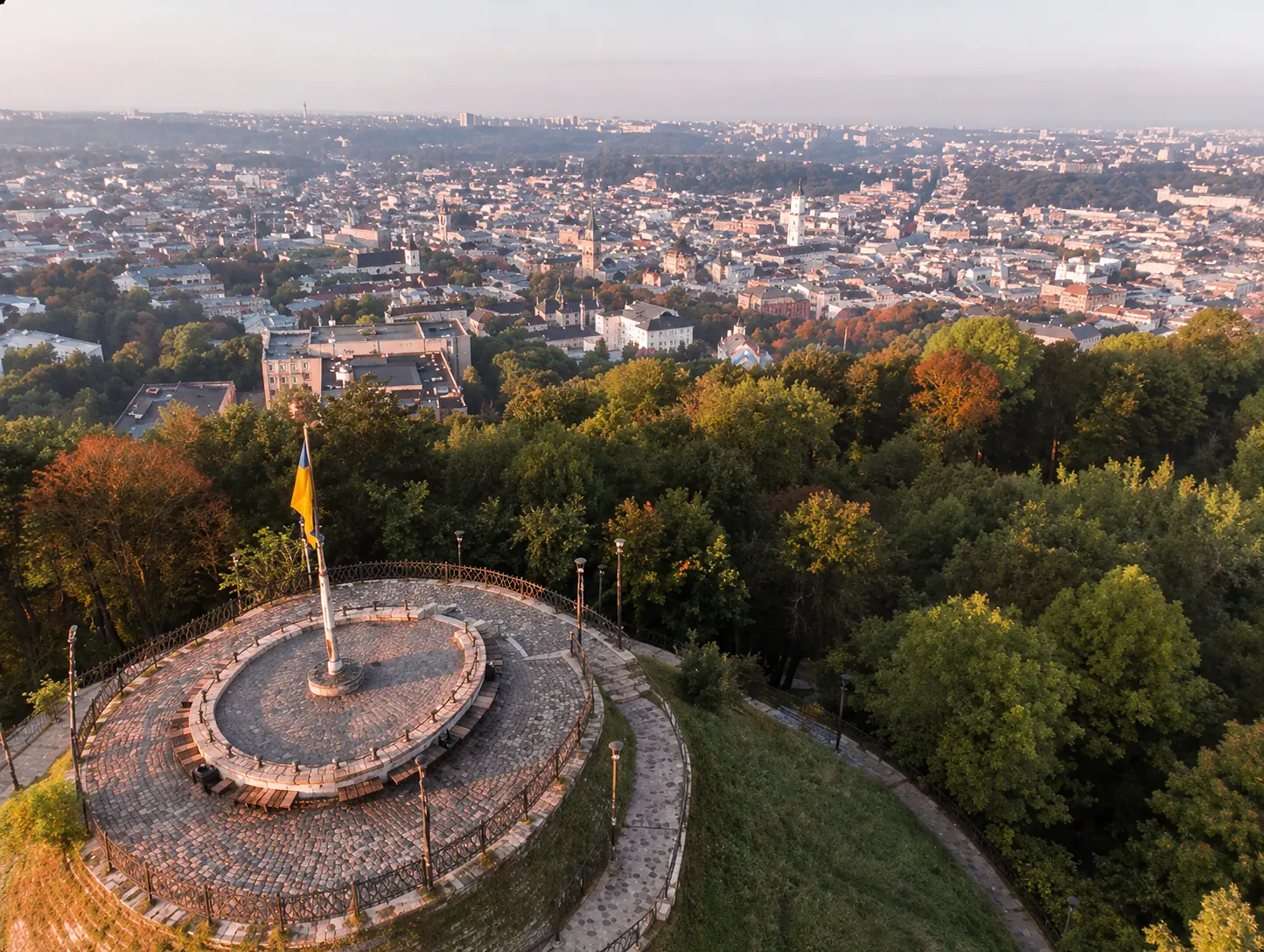 Panorama of Lviv from the High Castle observation deck, photo by BANKHOTEL